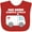 Red, variant on Inktastic My Mom Saves Lives Ambulance Boys or Girls Baby Bib