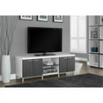 thumbnail image 2 of Bowery Hill Modern Wood TV Stand for TVs up to 60" in White/Gray, 2 of 5