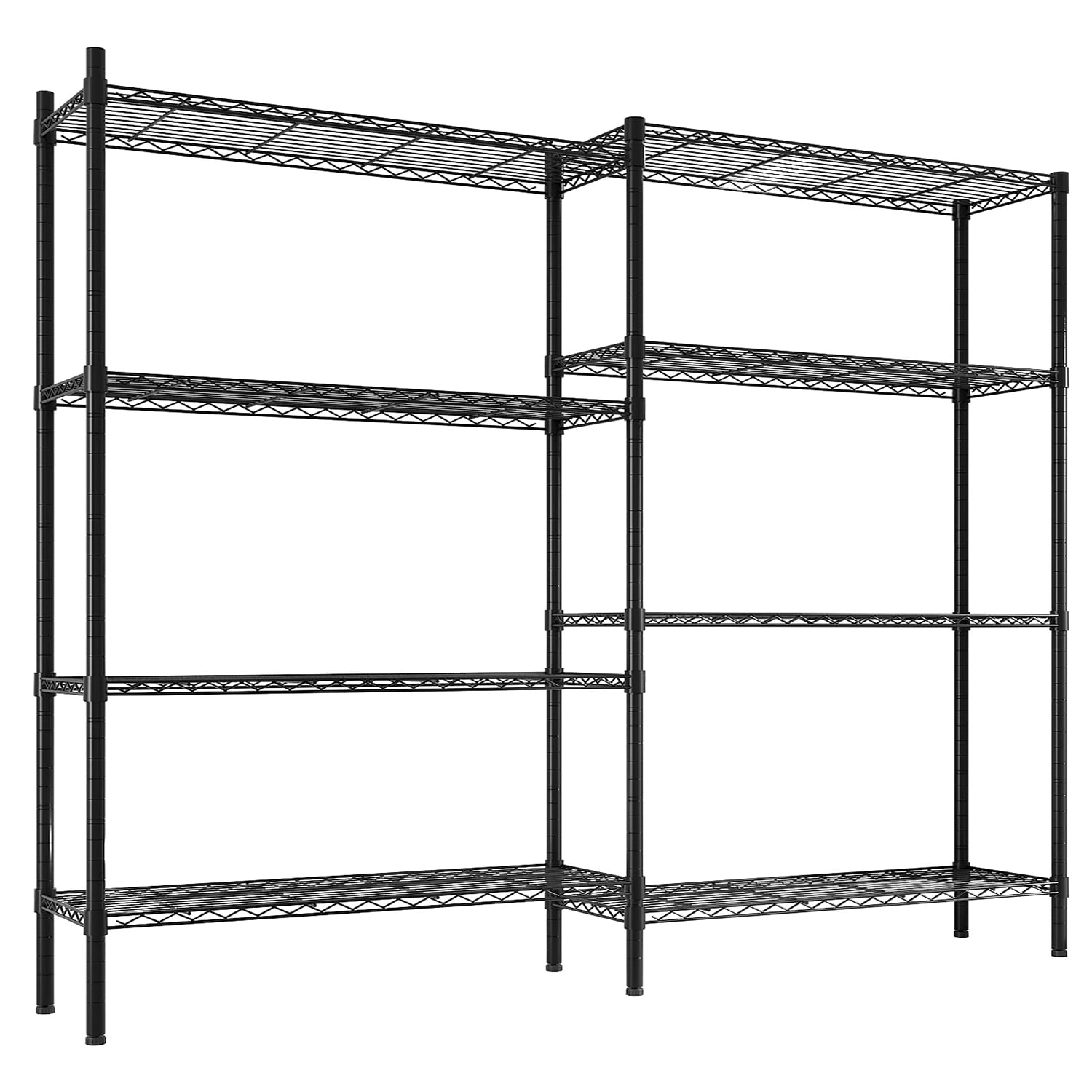 Ktaxon 1140LBS Heavy Duty Wire Shelving, 4-Tier Steel Garage Storage Rack, Adjustable DIY Metal Commercial Shelving for Garage Pantry Storage Organizer, 49.2"W x 13.8"D x 70.8"H