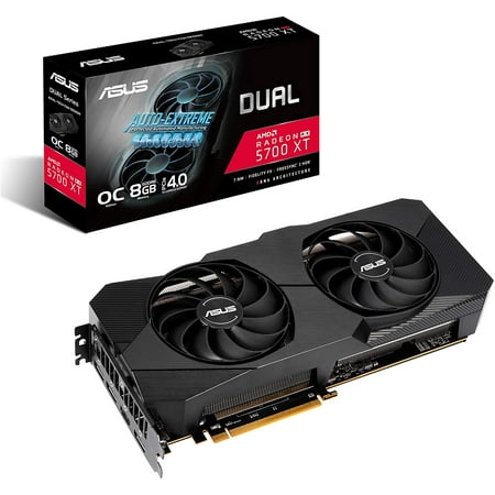Open Box ASUS DUAL AMD Radeon RX 5700 XT EVO OC Edition Card DUAL-RX5700XT-O8G-EVO