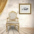 thumbnail image 3 of Warren, Annie 24x20 Gold Ornate Wood Framed with Double Matting Museum Art Print Titled - Classic Car Sketch II, 3 of 4