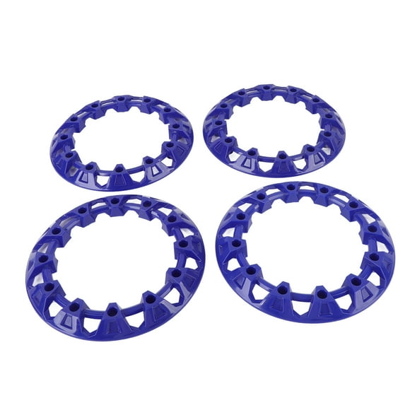 4Pcs 8 Inch ATV Wheel Trim Hub Decor Wheel Rim Cover Decoration Scratch Plastic Hubcap Trim Cover Universal for Go Kart