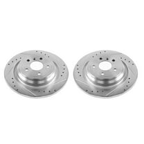 Power Stop EBR1457XPR Evolution Drilled & Slotted Rotors -Rear
