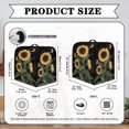 thumbnail image 6 of ZIATUBLES Kitchen Stand Mixer Cover Waterproof Dust Cover for Mixer with Adjusting Drawstring for 6-8 Quart Multi-Functional Kitchen Mixer Accessories, Sunflower Moon Black, 6 of 7