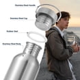 thumbnail image 6 of Neihepal 20oz Single Wall Stainless Steel Water Bottle with Handle, BPA Free, 4 Pack, 6 of 7