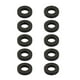 10pcs en Caoutchouc Noir Rond Rondelle Plate Taille 4x7.3x1.5mm Rondelle Plate – image 1 sur 2