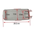 thumbnail image 4 of PU Leather Center Console Armrest Cover Lid For Audi A4 S4 A6 2000-2008 Gray, 4 of 5