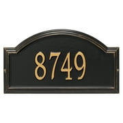 Personalized Whitehall Products Providence Arch One Line Wall Plaque in Black/Gold