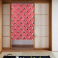 thumbnail image 1 of Doorway Drape Split Curtains, Pink Hearts Love Cute Panda Room Divider Privacy Door Curtains, 34" x 56", 1 of 7