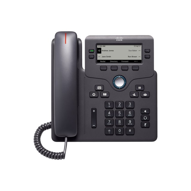 Cisco IP Phone 6841 - Téléphone VoIP - SIP, SRTP - 4 Lignes - Charbon