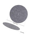 thumbnail image 4 of ELAYARD 2 Pcs Tapis de Vinyle Gris en Feutre Réduit la Friction pour Tourne-Disque, 4 of 6