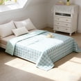 thumbnail image 5 of Summer Cool Quilt Washed Cotton Lightweight Comforter 150x200cm Breathable Soft Thin Quilt Core Durable Sleep Bedding for Bedroom Dorm Orange Yellow Green Blue Navy, 5 of 6