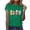 Green, variant on Women Tees Under $10,Womens Loose Shirt Fashion Crewneck Easter Print Short Sleeve T-Shirt Casual Tops