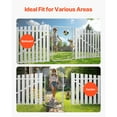 thumbnail image 6 of KFFKFF Chain-Linked Fence Gate 32 x 46 in, Adjustable Chain Link Fence Panel, Suitable for 2-4 ft (W) x 4 ft (H) Garden Fence Gate, Galvanized Fencing Gate for Exterior Property Gate, 6 of 9