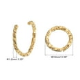 thumbnail image 2 of Uxcell Open Jump Rings 100Pack 10mm O-ring Connectors for Jewelry Making, Golden, 2 of 5