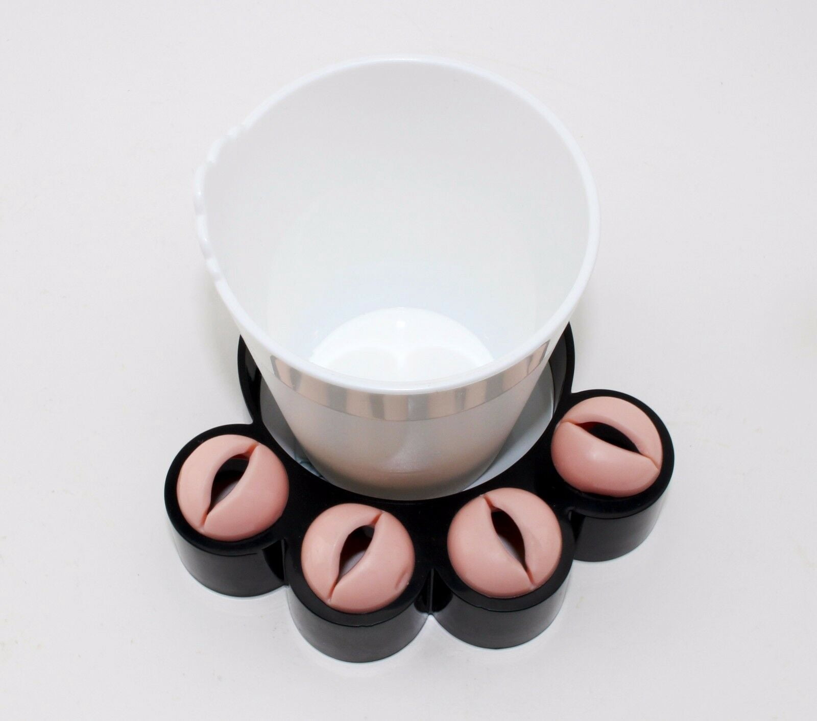 Novelty Design Bathroom Organizer Cat Paws Toothbrush Holder w/ Durable Tumbler LS02089