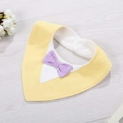 1 Piece Infant Apron Bibs Baby Burp Feeding Waterproof Soft Bow Tie I