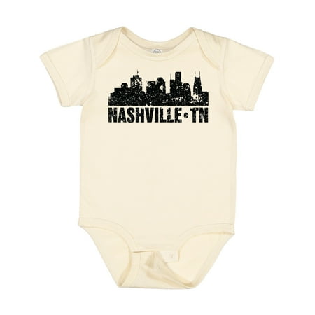 

Inktastic Nashville Skyline Grunge Boys or Girls Baby Bodysuit