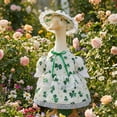thumbnail image 4 of Spring Porch Goose Outfit for 23''H Cement Statue Goose Skirt Costume With Hat for Summer Outdoor Yard Lawn Patio Decor, 4 of 8