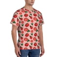 thumbnail image 2 of Vsdgher Tomatoes Print Men's Dry Fit Mesh Athletic Shirts Moisture Wicking Tennis T-Shirt Tops, 2 of 9