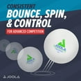thumbnail image 3 of JOOLA 3-Star Table Tennis Training Balls, 40mm, White, 12ct, 3 of 6
