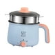 thumbnail image 2 of Mini olla caliente para fideos, olla para cocinar, olla eléctrica portátil multiusos, cocina eléctrica para bistec, shabu shabu, oficina, viajes Olla de acero para cocinar al, 2 of 8