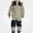 Beige, variant on Kids Ski One-Piece Snowsuit Windproof Hooded Fleece-Lined Jumpsuit Brown 8
