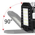 thumbnail image 4 of Luz LED solar para garaje para interiores 120 LED Luces colgantes LED deformables con panel s Romacci Luz de garaje, 4 of 7