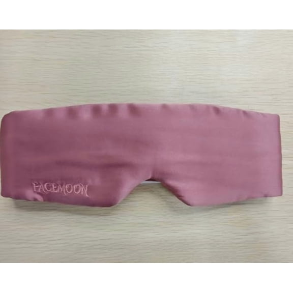 FACEMOON 100% Natural Silk Eye Mask, Pressure-Free Cooling, Blackout, Adjustable