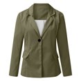 thumbnail image 7 of IYYVV Linen Blazer Women Spring Summer Clothes Casual Long Sleeve V Neck Loose Fit Suit Jacket Dressy Jackets with Pockets Army Green L, 7 of 7