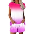 thumbnail image 3 of ibiyuan 2 Piece Sets For Women Going Out Stylish Women's Shorts Suit Set For Everyday Wear Comfortable Summer Fashion Versatile Sporty Outfit With Drawstring Design, 3 of 7