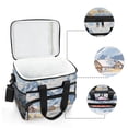 thumbnail image 6 of FORMRS Insulated Cooler Bag 24 Cans Capacity Soft Leakproof Lunch Box with Side Pockets, Winter Mountain, 6 of 7