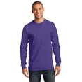 thumbnail image 1 of Port & Company - Camiseta esencial de manga larga alta 3XLT P?rpura Puerto & Compa??a PC61LST, 1 of 1