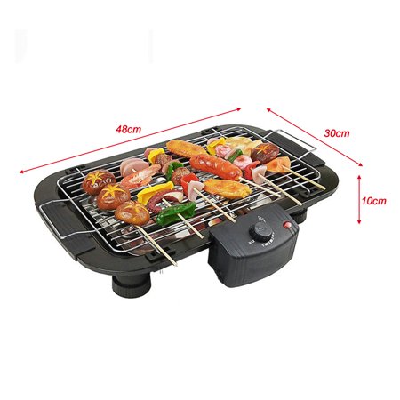 Smokeless Indoor Outdoor Electric Grill Tabletop Grill Kitchen Bbq Grills Adjustable Temperature Control Removable Water Filled Drip Tray 2000w Only 220v Walmart Canada