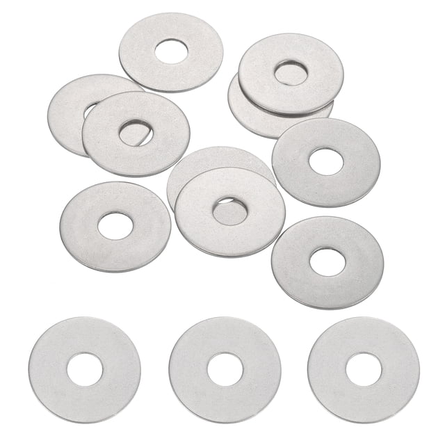 10 Pcs M8.5 304 Acier Inoxydable Rondelles Plates 8.5mm ID 28mm OD 1.2mm Épais, Argent