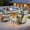 Denim Blue, variant on Vcatnet 4 Pieces Patio Furniture Set, All-Weather Wicker Outdoor Patio Furniture, Outdoor Conversation Set with Ottoman, Black