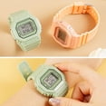 thumbnail image 2 of Reloj electrónico LED cuadrado pequeño para pareja de hombres y mujeres, reloj luminoso multifuncional para estudiantes de secundaria., 2 of 7