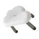 thumbnail image 1 of Bearachild Taburete pequeño con forma de nube bonita, silla para zapatos que cambia de casa, taburetes de plástico, inodoro grueso, juegos de Conjuntos de muebles de sala de estar Blanco, 1 of 6