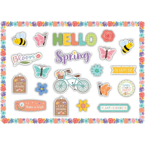 Teacher Created Resources Hello Spring Create & Decorate Quick Kit, 94 Pieces