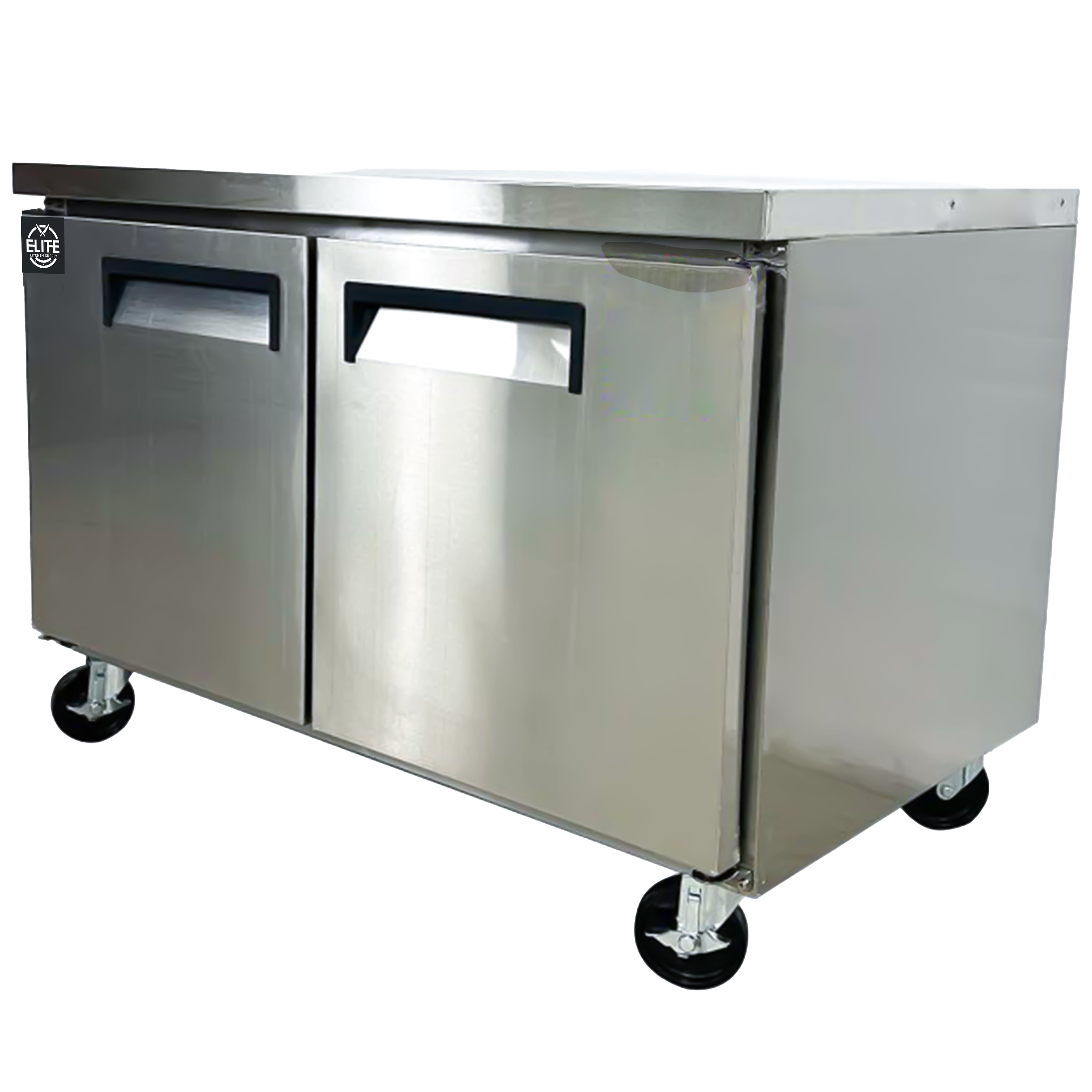 48 in. Commercial ETL NSF Undercounter Refrigerator 12.3 Cu.Ft. Cold Prep Table, Under Counter Refrigerator Cooler in Stainless Steel