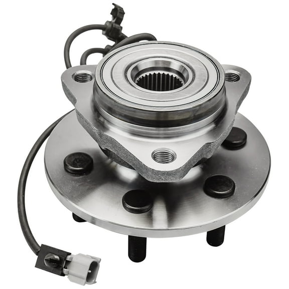 Detroit Axle - 515009 Front Right 6-Lug Wheel Hub & Bearing Assembly w/ABS for 1997 1998 1999 2000 2001 2002 2003 2004 Dodge Dakota 1998 1999 2000 2001 2002 2003 Durango 4x4