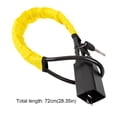 thumbnail image 4 of Cerradura Giratoria para Volante Coche Hebillas Seguridad Antirrobo () Amarilla, 4 of 7
