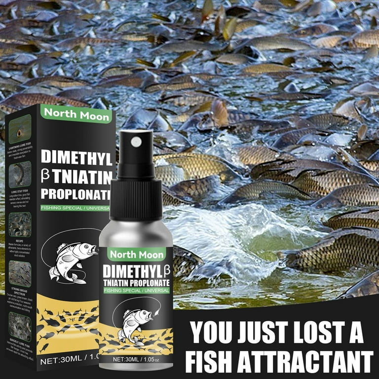 Lomubue 30ml North Moon Fishing Bait Attractant Natural Scent Effective  Fish Attraction Long Lasting Retention Outdoor Fishing Lure Liquid  Attractant for Reservoir 