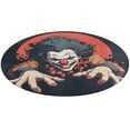 thumbnail image 5 of Psychedelic Clown Joker Round Carpet Circle Rug Outdoor Patio Area Rug Washable Large Area Rugs Hallway Room Decor Fitness Mats, 5 of 8