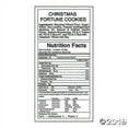 thumbnail image 2 of Christmas Fortune Cookies, Edibles, Christmas, 50 Pieces, 2 of 2