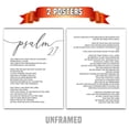 thumbnail image 4 of Psalm 27, Bible Verse, Set of 2 Poster Prints, Christian Home Wall Art Decor, 4 of 4