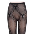 thumbnail image 4 of Womens Large Sizes Sexy Fishnet Tights Glitter Rhinestones Hollow Out Jacquard Animal Patterned Mesh Pantyhose Stockings, 4 of 4