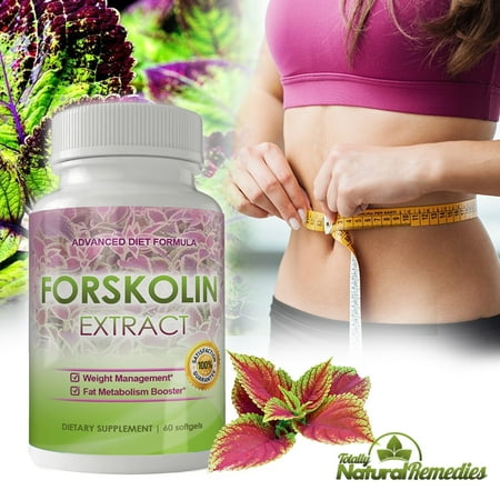 Totally Products LLC Forskolin 250mg Pure Coleus Forskohlii Root for Weight Loss (2 Packs of 60 Softgels)