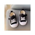 thumbnail image 6 of Frontwalk Toddler Flats Non-slip Walking Shoes Comfort Canvas Sneakers School Comfortable Casual Sneaker Boys Girls First Walker Black 8C, 6 of 8
