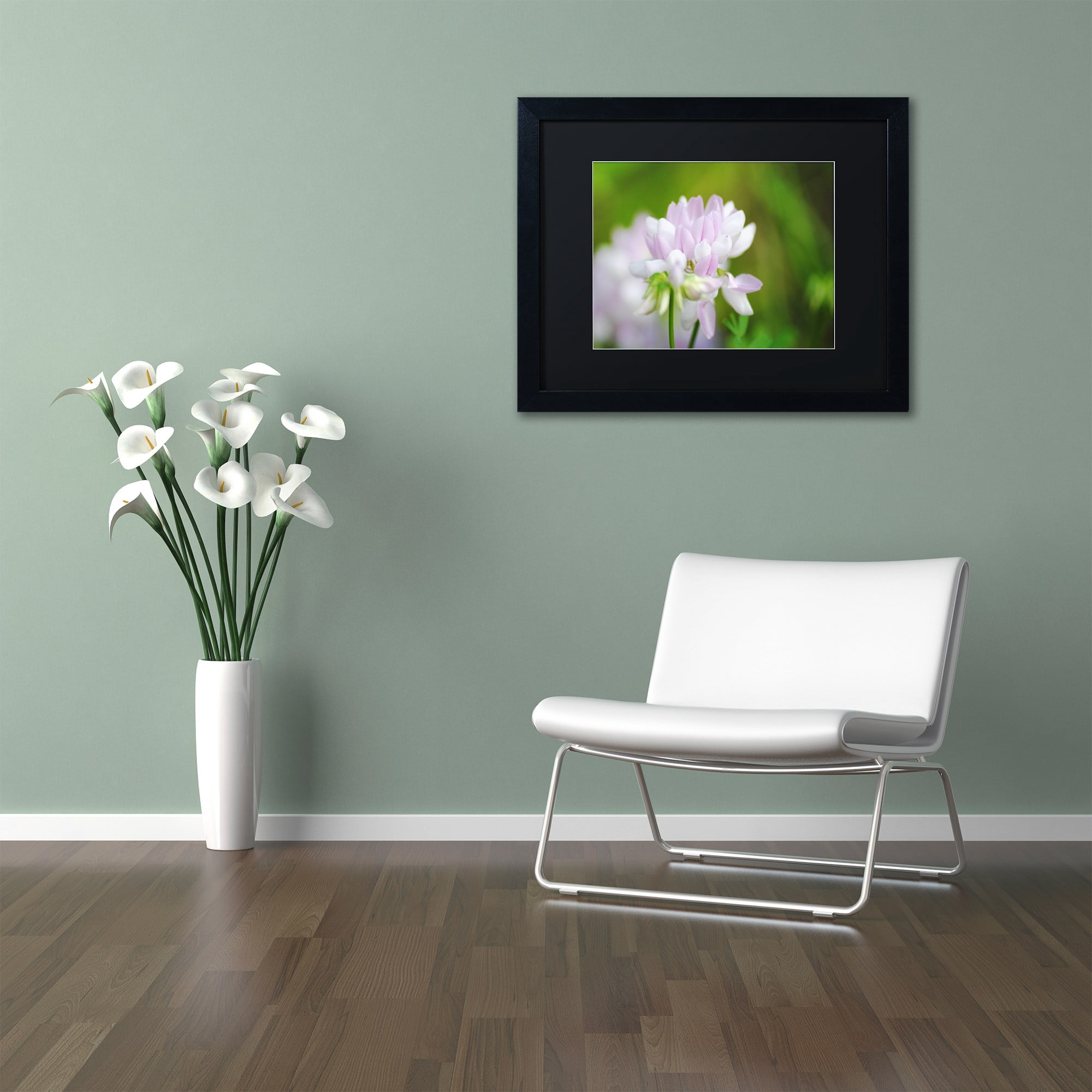 "Calm Heart" Canvas Art by Monica Mize, Black Matte, Black Frame